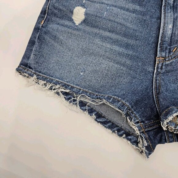 Tularosa Emma High Rise Denim Jean Shorts Dark Wash Women’s Size 26 Summer Beach - Picture 5 of 13